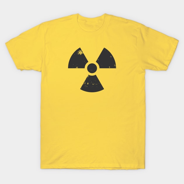 Nuclear Radiation Hazard Symbol T-Shirt by Polyart